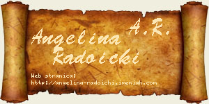 Angelina Radoički vizit kartica